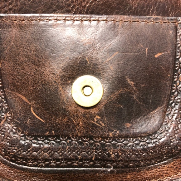 PATRICIA NASH Beaumont Distressed Vintage Collection leather crossbody b… - Picture 13 of 15